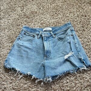 Abercrombie Distressed Denim Shorts - Women's Casual Cutoff